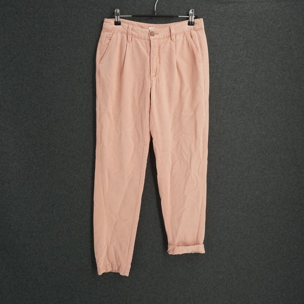 Anthropologie Womens Scout Slim Tapered Chino Pants Size 27 Light Pink Lyocell